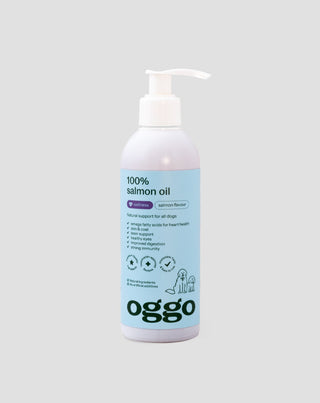 Lososový olej 100 % doplnkové krmivo pre psov na imunitu a energiu Oggo 250 ml - 1