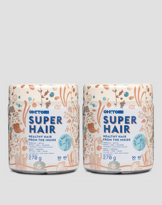 Želé cukríky na vlasy na urýchlenie rastu a zlepšenie stavu Super Hair Oh!Tomi 120 ks - 1