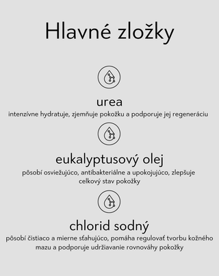 Nutridome soľ do kúpeľa na nohy so 45 % močoviny a eukalyptom - 4