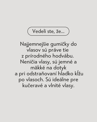 Sada hodvábnych gumičiek do vlasov zo 100% prírodného hodvábu - fialová, zelená, čierna Twisty 3 ks