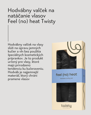Hodvábny valček na natáčanie vlasov bez použitia tepla Feel (no) heat Twisty