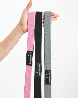 Body Functions 208 cm dlhé odporové pásy na fitness cvičenie sada 3 ks _2