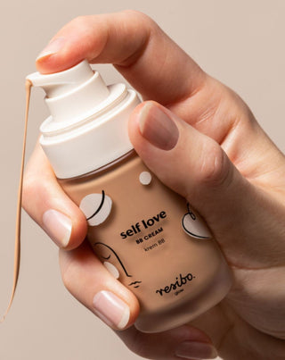 Prírodný a ekologický BB Self Love pleťový krém v Natural Beige farbe 30 ml Resibo - 2