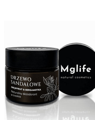 Krémový dezodorant santalové drevo, grapefruit a bergamot Mglife