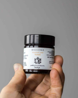 Enzýmový peeling – Papájová maska pre všetky typy pleti, rad RAW Biosoma - 2
