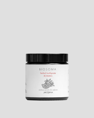 Bylinková prírodná zubná pasta s jarabinou – Línia RAW Biosoma - 1