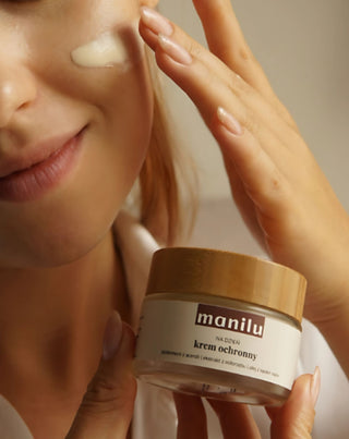 Ochranný denný krém s bambuckým maslom s vitamínom C a malinovým olejom Manilu - 4