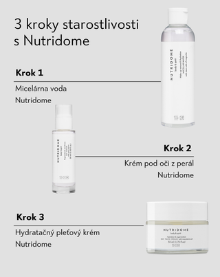 Hydratačný očný krém na vrásky a tmavé kruhy s perlovým extraktom Nutridome - 4