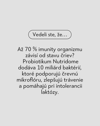 Probiotiká s 10 miliardami baktérií mliečneho kvasenia a vlákninou PRO 10 BIOTIC Nutridome 60 kapsúl - 3