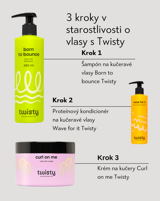 Hydratačný šampón na kučeravé vlasy s ureou a kyselinou mliečnou Twisty - 3