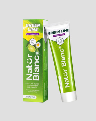 Zubná pasta upokojujúca precitlivenosť zubov bez fluoridu Green Lime Natur Blanc - 2