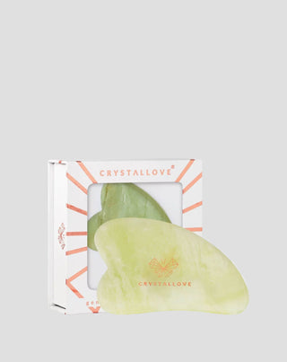 Gua sha masážna doska na tvár s nefritom, krištáľovo láskavý kameň pre mladistvých - 1