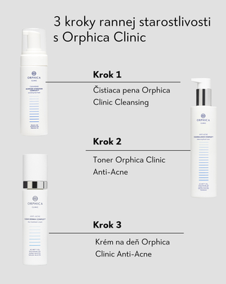 Denný krém proti akné s kyselinou salicylovou a azelaovou Anti-Acne Orphica Clinic 50 ml
