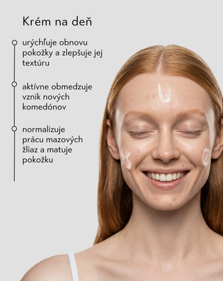Denný krém proti akné s kyselinou salicylovou a azelaovou Anti-Acne Orphica Clinic 50 ml