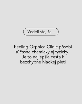 Pleťový peeling s niacínamidom, pantenolom, BHA a mikrogranulami Anti-Acne Orphica Clinic 100 ml