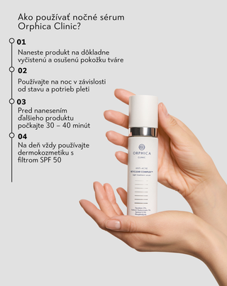 Nočné sérum na podporu regenerácie problematickej pleti Anti-Acne Orphica Clinic 50 ml