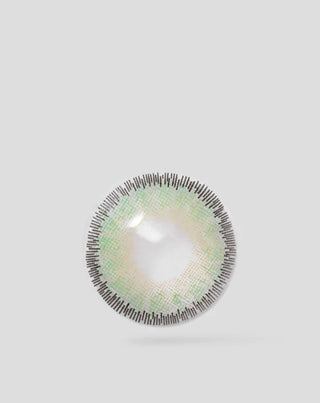 Zelené farebné kontaktné šošovky so striebornými prúžkami, nedioptrické mesačné, green moons no. 3 Ovio - 3