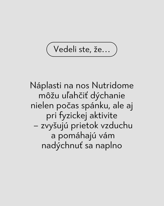 Nutridome náplasti na dýchanie cez nos 30 ks.