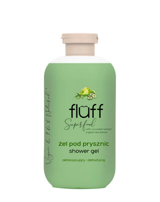 Sprchový gél s čistením zeleného čaju a uhoriek Tónovanie pokožky Fluff - 1