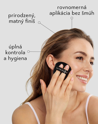 Labutienky na púder na presnú aplikáciu make-upu, sada 3 ks, opakovane použiteľné Nutridome - 2