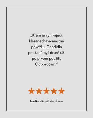 Nutridome zvláčňujúci krém na nohy s ureou a bambuckým maslom