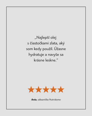 Rozjasňujúci telový olej s glow efektom, s jojobovým a arganovým olejom Nutridome - 5