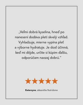 Kyselina hyalurónová 5% hydratačné sérum na tvár pre všetky typy pleti Nutridome