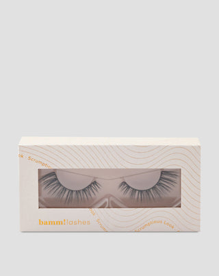 Umelé riasy na 2d páse na viacnásobné použitie veľmi jemné Scrumptious Look Bamm!Lashes