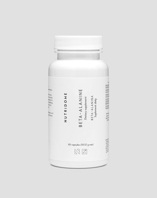 Beta-alanín 700 mg pre výkonnosť a zníženie svalovej únavy Nutridome, 60 kapsúl - 1