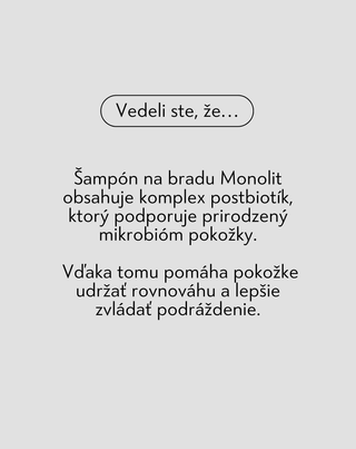 Šampón na fúzy s panthenolom a niacínamidom na čistenie a ošetrenie fúzov Monolit - 5