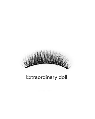 2D umelé riasy na pásiku na viacnásobné použitie, prirodzený efekt Extraordinary Doll Bamm!Lashes - 2