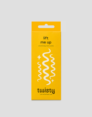 Vertikálny hrebeň na budovanie objemu a nadvihnutie kučeravých vlasów od korienkov Twisty