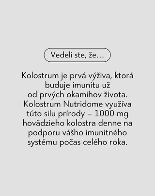 Kolostrum 1000 mg/deň na imunitu, hovädzie kolostrum s vitamínmi a minerálmi Nutridome 60 ks - 3