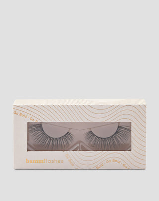 Umelé riasy na 2d páse na viacnásobné použitie veľmi jemné Go Bold Bamm!Lashes - 1
