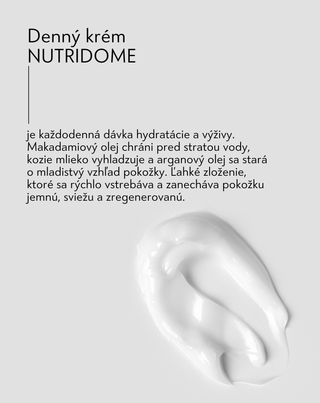 Hydratačný denný pleťový krém proti vráskam s makadamiovým olejom Nutridome - 3