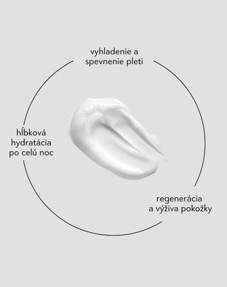 Nočný krém na tvár s s kyselinou hyalurónovou, s vyhladzujúcim a  spevňujúcim účinkom Nutridome - 2