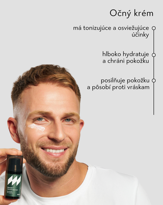 Očný krém proti vráskam pre mužov s arganovým olejom a vitamínom C Monolit - 3