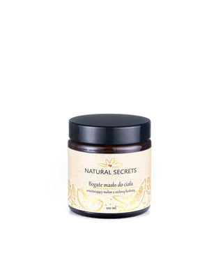 Telové maslo s prírodnými olejmi s vôňou melónu a zeleného čaju Natural Secrets - 1