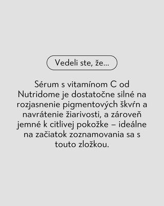 Vitamín C 5% pleťové sérum na pigmentové škvrny Nutridome - 3