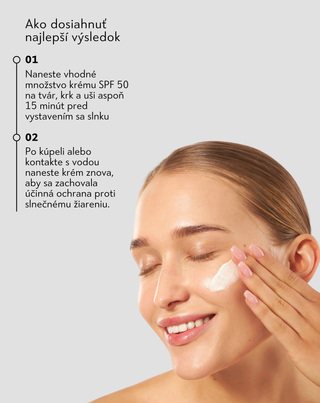 Hydratačný krém na tvár s SPF 50 s alantoínom a kyselinou hyalurónovou Nutridome - 2