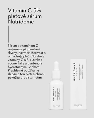 Vitamín C 5% pleťové sérum na pigmentové škvrny Nutridome - 4
