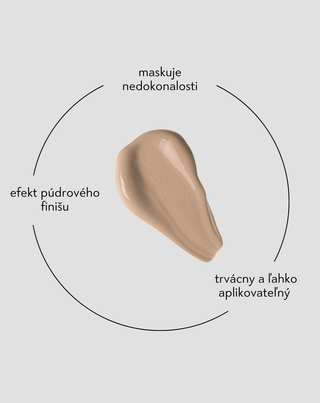 Ľahký krycí, zmatňujúci make-up na tvár 12h 02 Natural Nutridome - 5
