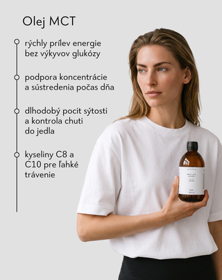 Olej MCT C8+C10 na podporu energie a koncentrácie Nutridome 500 ml - 3