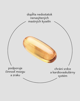 Omega-3 na imunitu a správne fungovanie mozgu, srdca a zraku Nutridome 60 kapsúl - 2