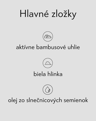 Detoxikačný peeling na tvár s aktívnym bambusovým uhlím a bielym ílom Nutridome