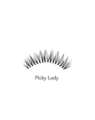 Umelé 2d riasy na viacnásobné použitie ľahké a mäkké Picky Lady Bamm!Lashes - 2