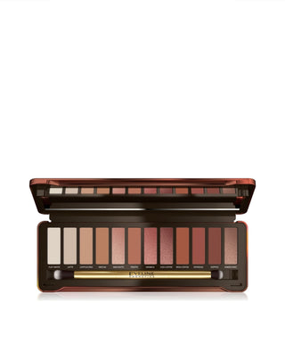 Paleta 12 očných tieňov v nude a hnedých odtieňoch Charming Mocha Eveline
