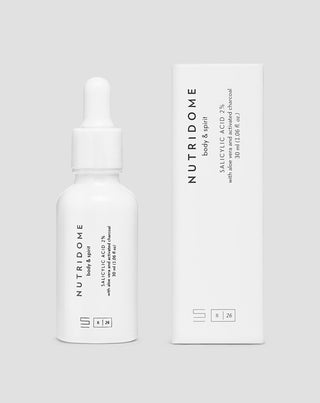 Kyselina salicylová 2% sérum na tvár na nedokonalosti a akné s niacínom a aloe vera Nutridome - 3