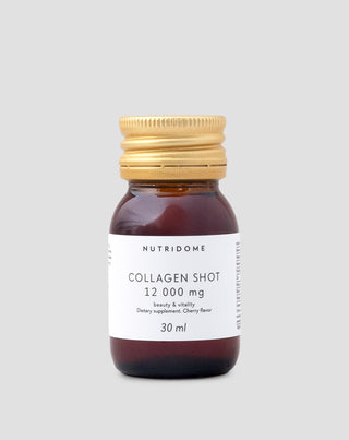 Kolagénový shot v tekutej forme 12 000 mg s vitamínmi, výživový doplnok Nutridome 30 ml