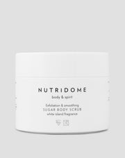 Cukrový peelingový scrub na telo vyhladzujúci pokožku Nutridome 250 g